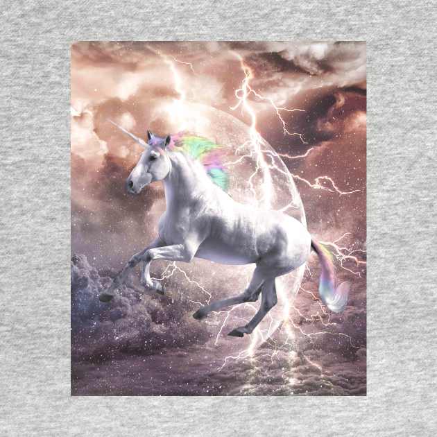 Epic Lightning Unicorn by Random Galaxy